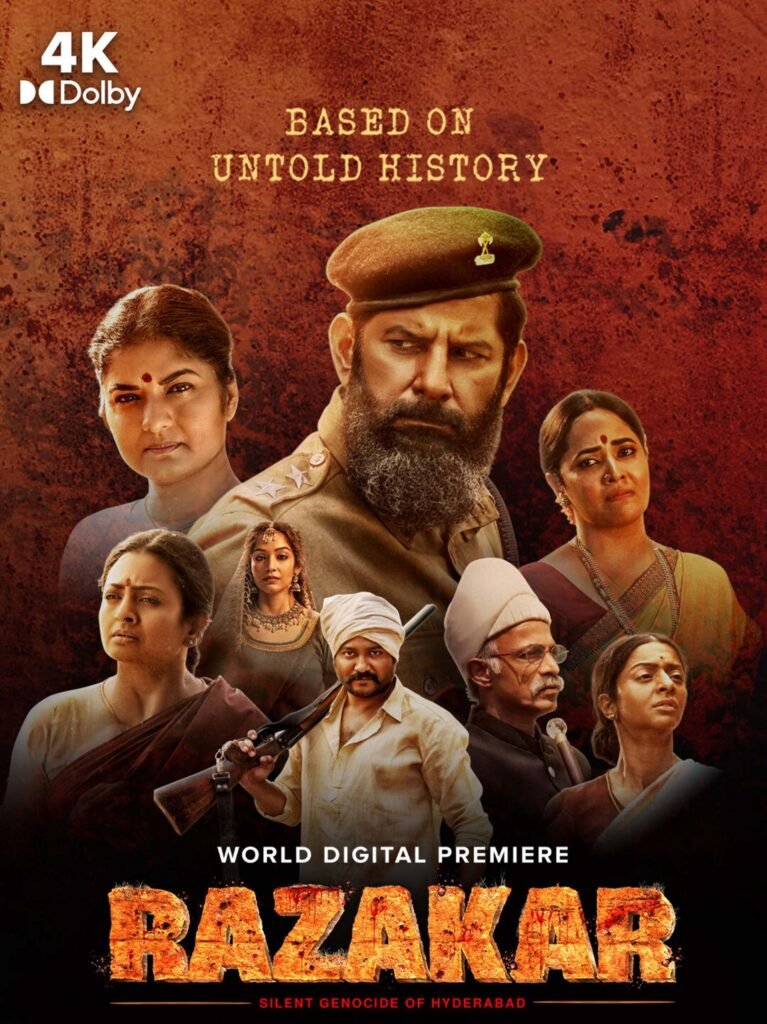 Free Razakar (2024) (Hindi + Telugu) Dual Audio UnCut South Movie HD ESub – BollyFlix